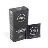 EXS Black Latex Condoms, 12 pack