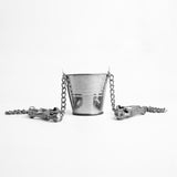 Clover Nipple Clamps & Bucket, Silver