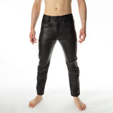 R207 Leather Jeans // Made to order