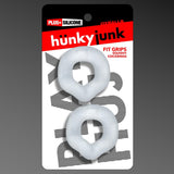 Oxballs Hünkyjunk, Fit Grips Cockrings 2 Pack, Clear