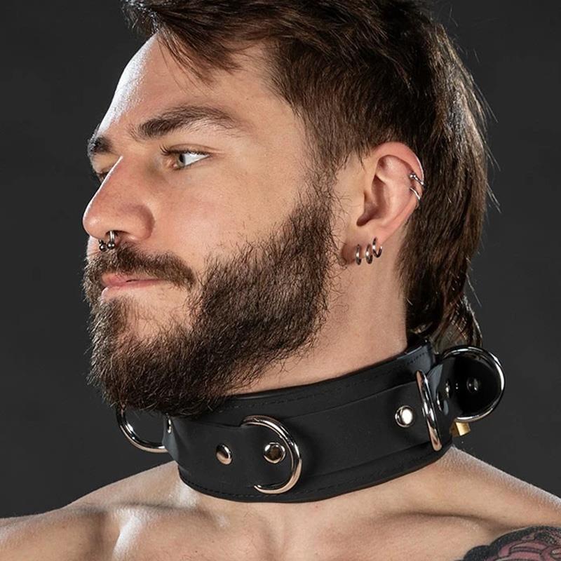 Neoprene Locking Bondage Collar