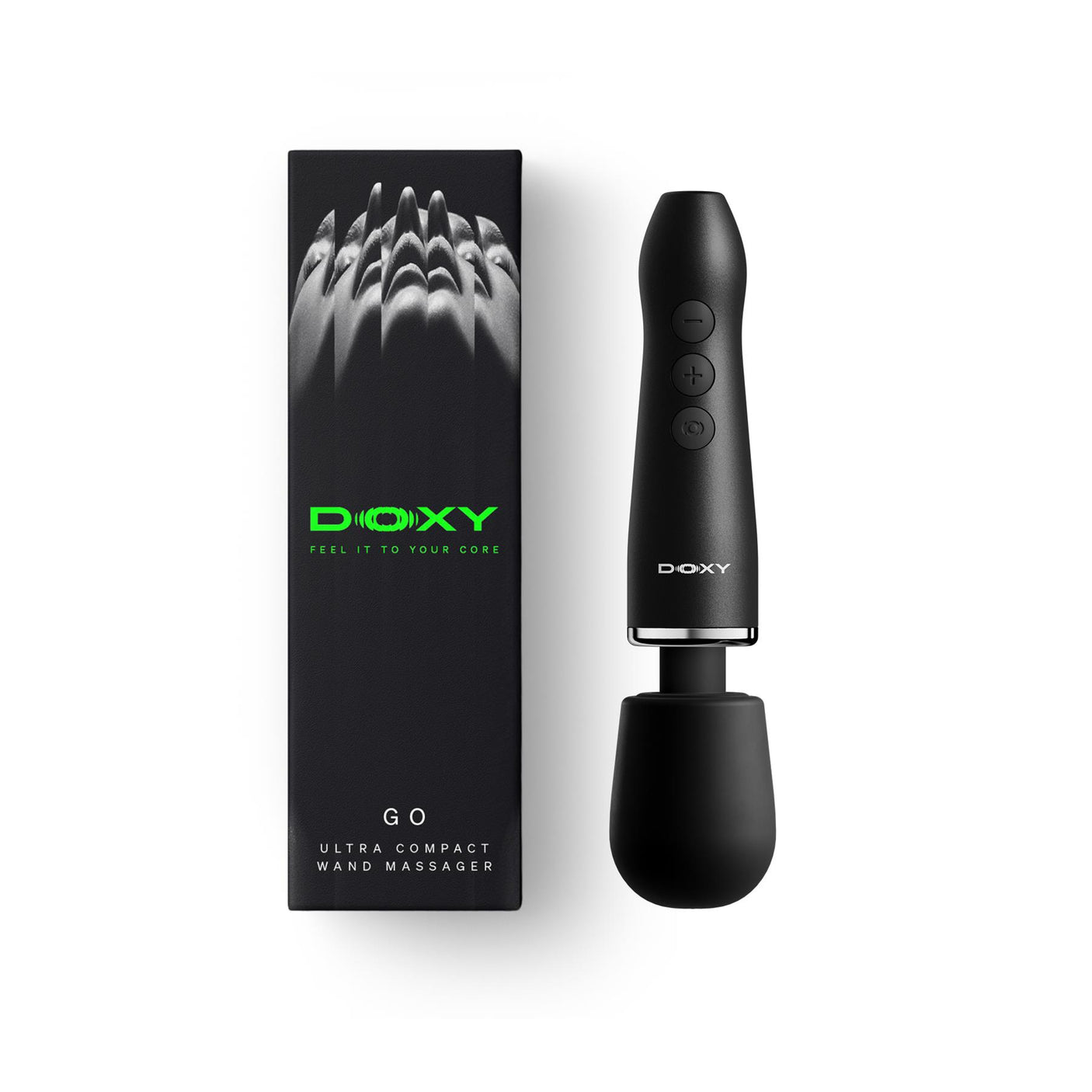 DOXY GO, Mini Wand Massager, Black