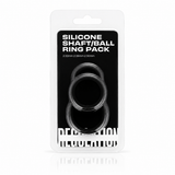 Silicone Cock Ring Pack – Shaft & Ball, 22mm / 26mm / 30mm