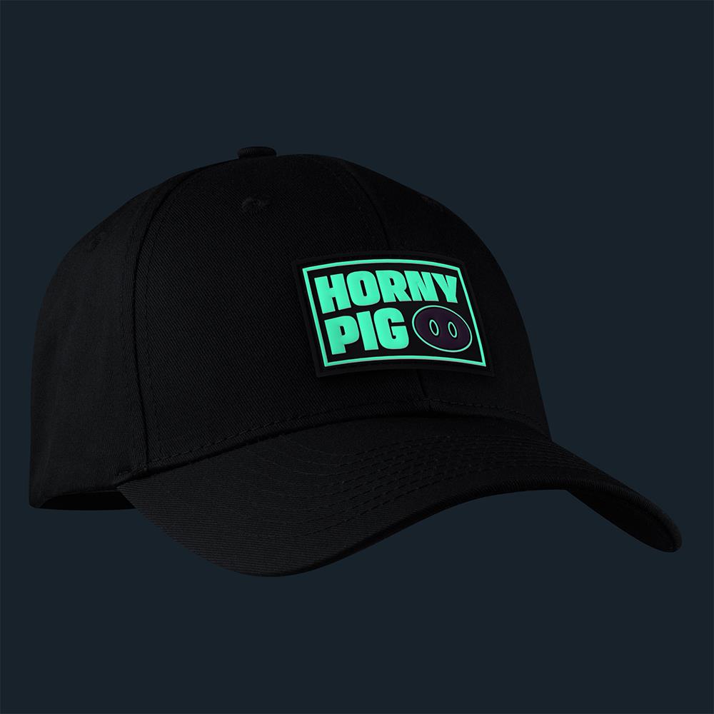 Velcro Fetish Tag, HORNY PIG