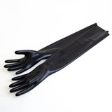 Rubber Elbow Length Gloves, Black