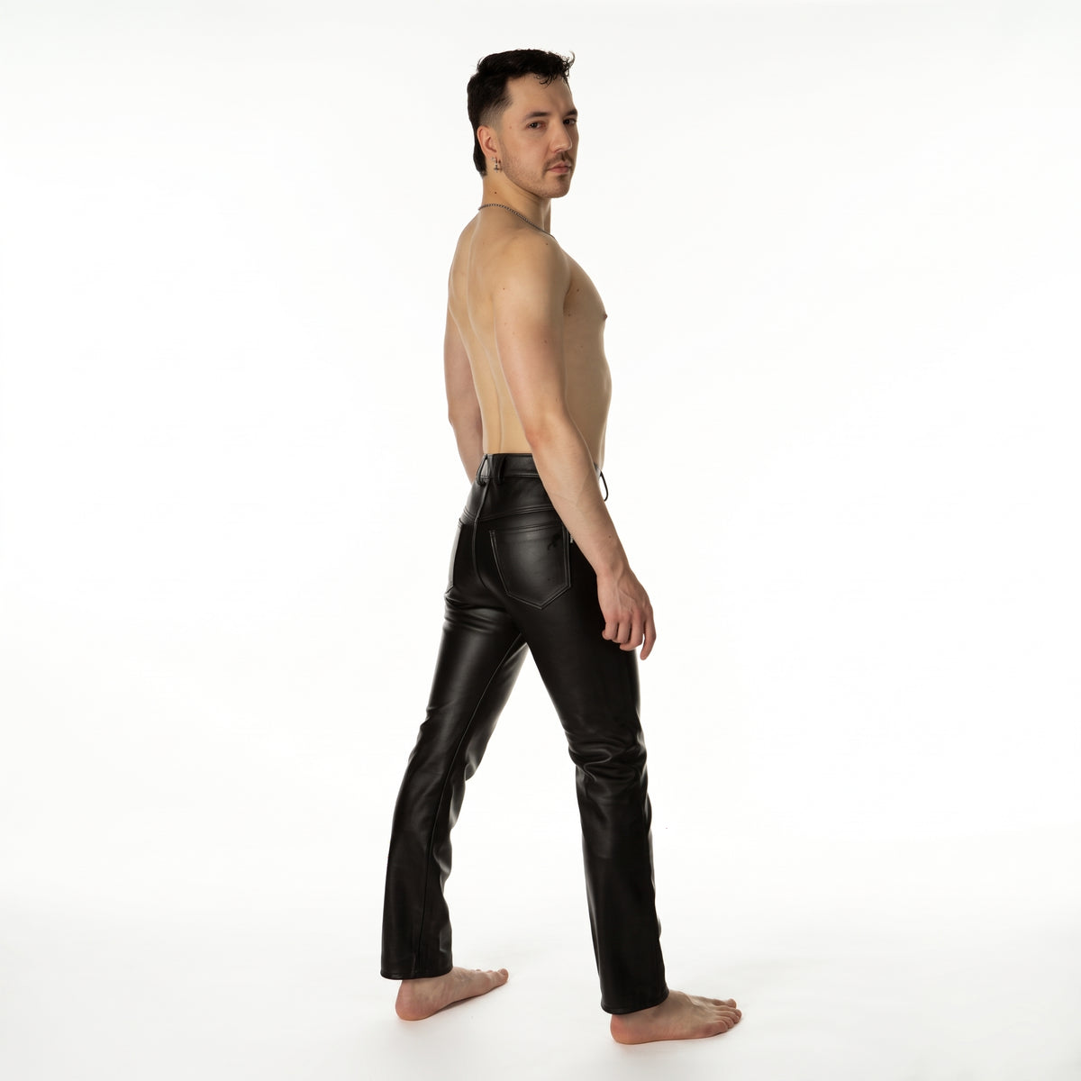 R212 Leather Jeans // Made to order