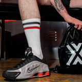 Skater Socks, TOP, White/Red/Black