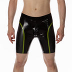 Apex Rubber Compression Shorts, Black / Pewter / Spring from REGULATION.
