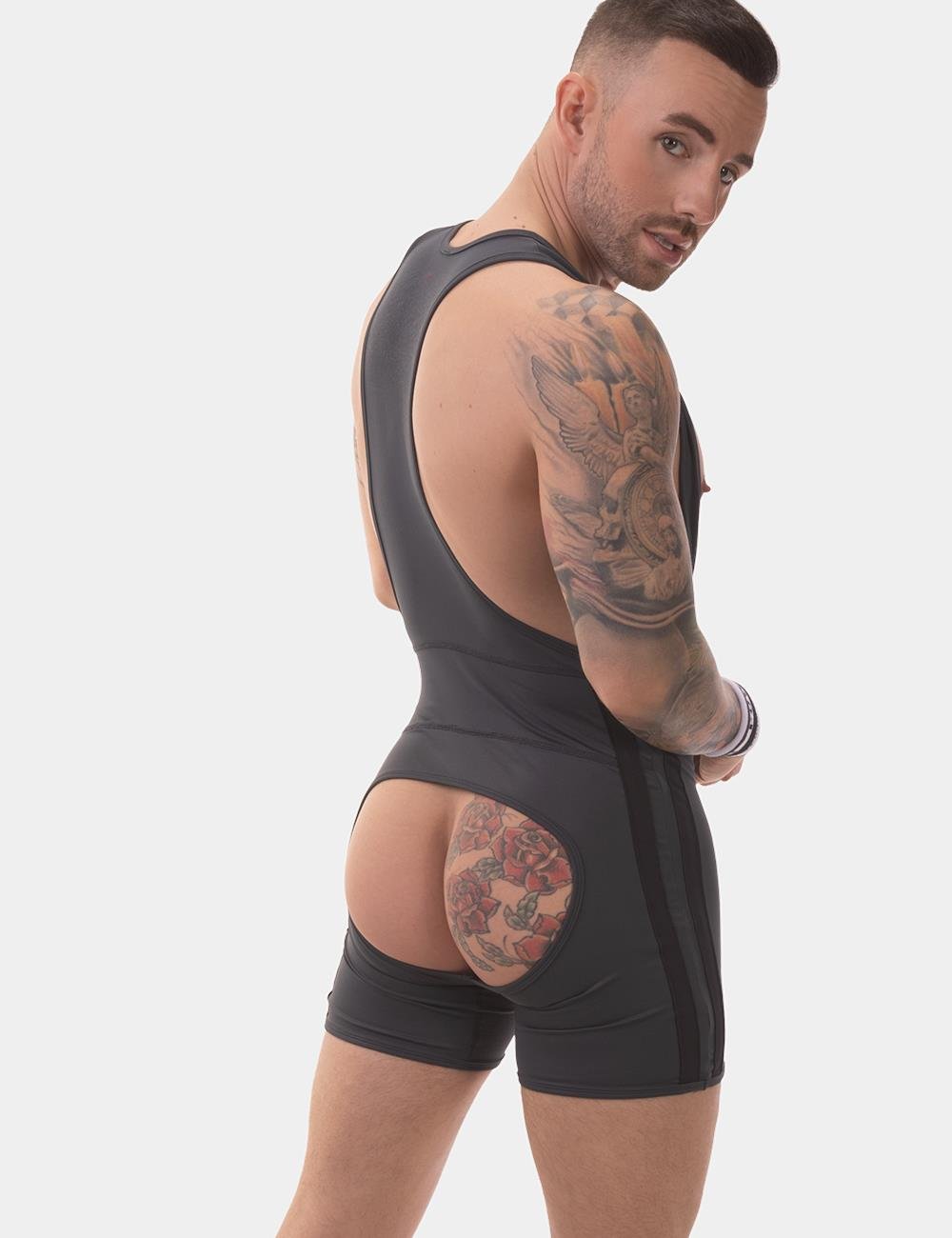 Backless Singlet Dastin, Titanium/Black from Barcode Berlin.