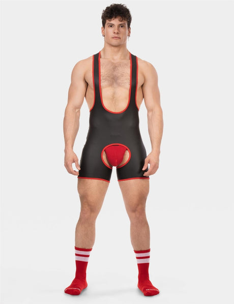 Barcode Singlet Kam, Black/Red from Barcode Berlin.