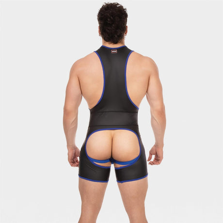 Barcode Singlet Kam, Black/Royal from Barcode Berlin.