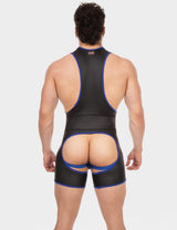 Barcode Singlet Kam, Black/Royal from Barcode Berlin.