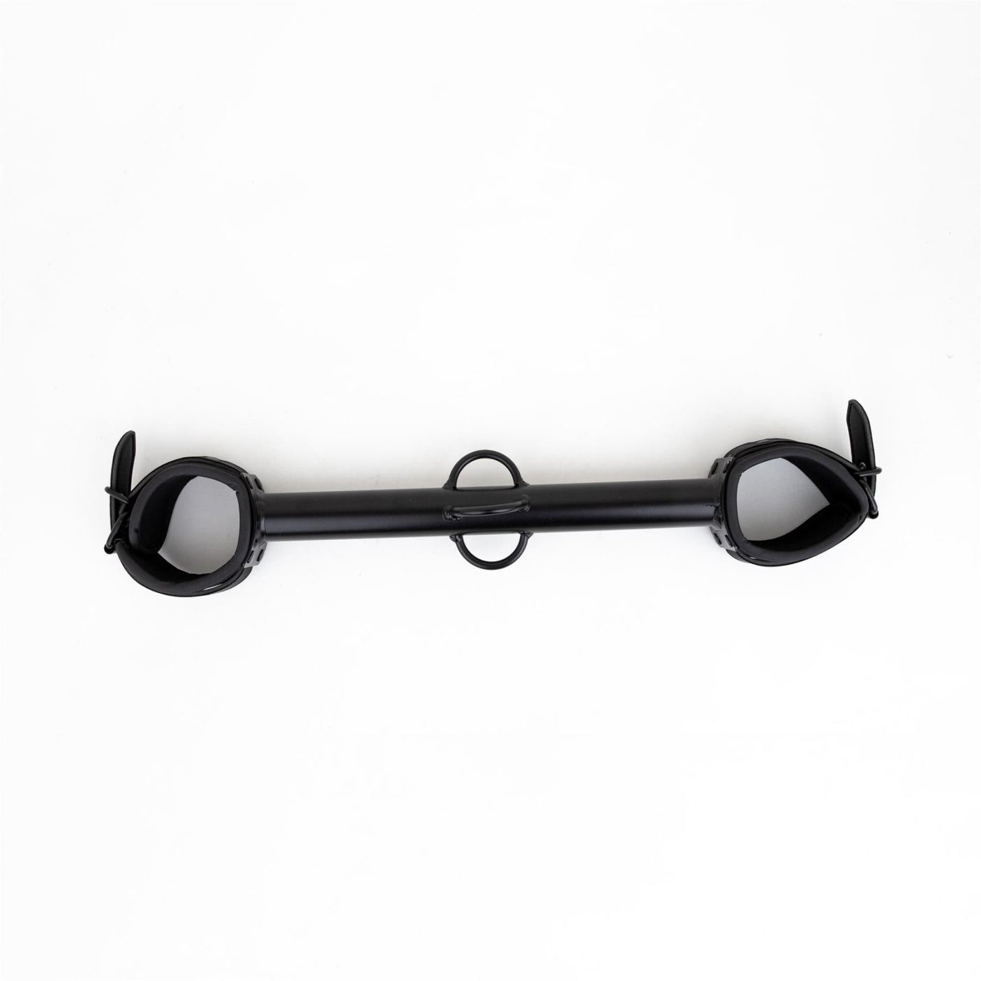 Big Barrel Spreader Bar, Neoprene Wrist Cuffs, 12", Black from Ballistic Metal.