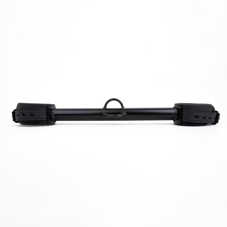 Big Barrel Spreader Bar, Neoprene Wrist Cuffs, 12", Black from Ballistic Metal.