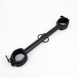 Big Barrel Spreader Bar, Neoprene Wrist Cuffs, 12", Black from Ballistic Metal.