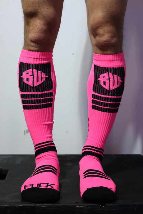Breedwell Hypnotix Socks, Neon Pink from Breedwell.