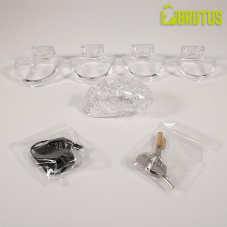 Brutus Airhole Chastity Cage, Clear from Brutus.