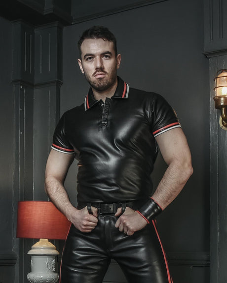 Buckholt Leather Polo Shirt - Made to Order from REGULATION.
