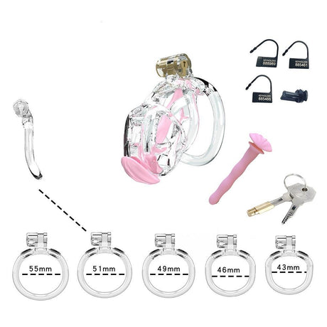 Cellmate Guardian Chastity Cage Clear from Cellmate.