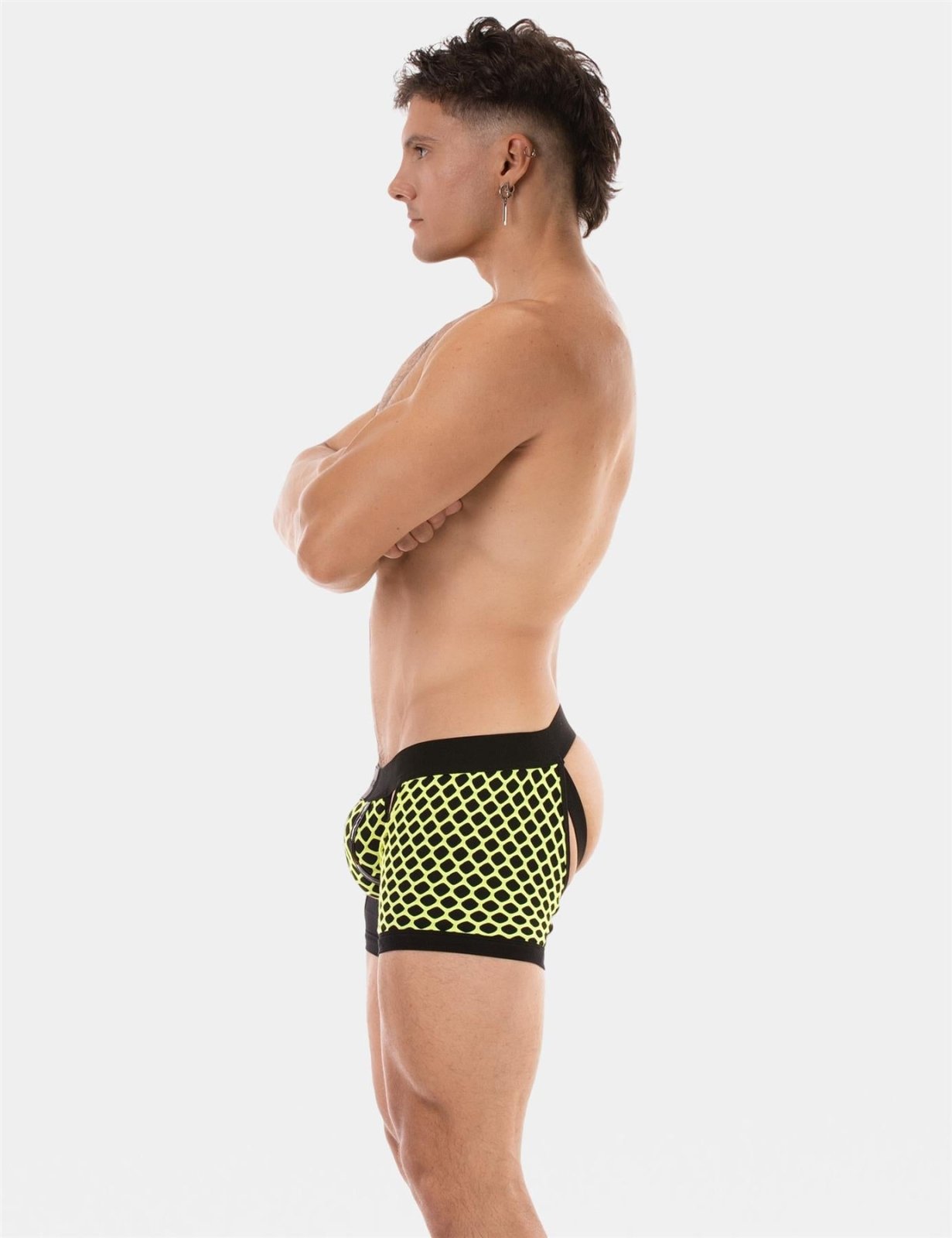 Chaps Boxer Revo, Neon Yellow/Black from Barcode Berlin.