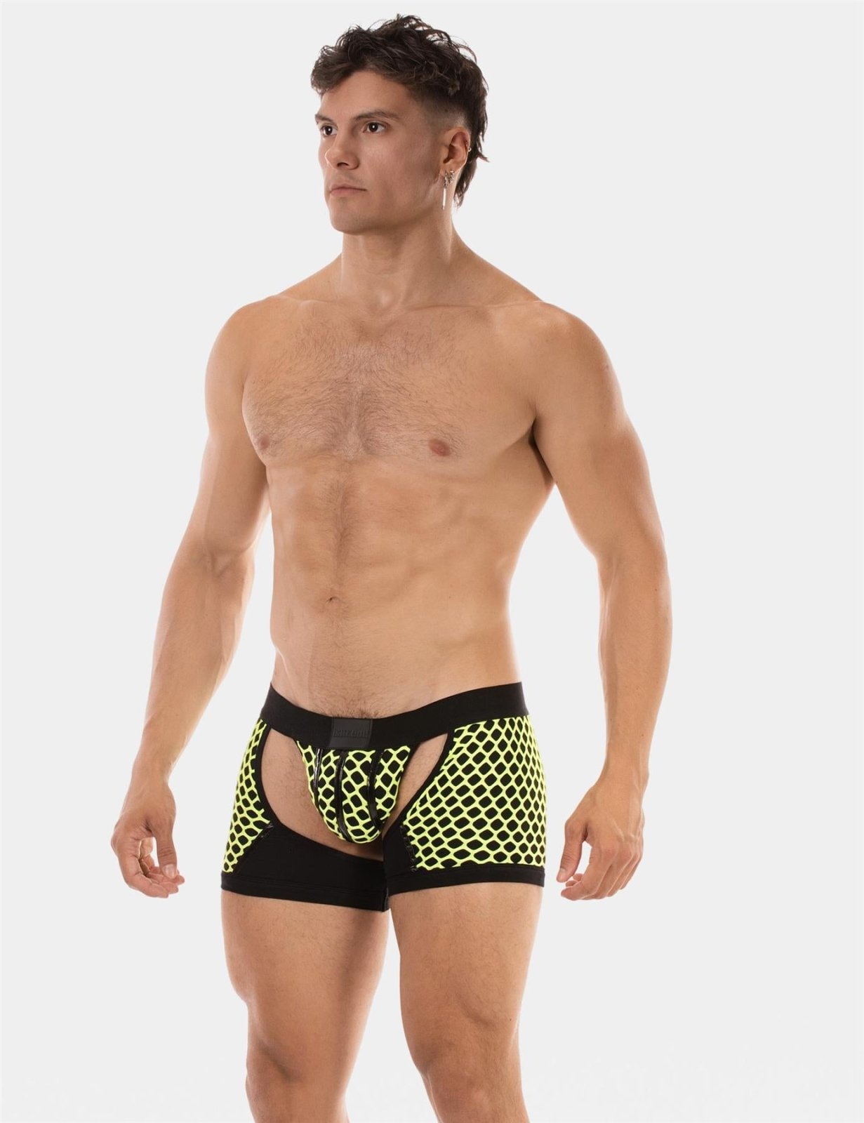 Chaps Boxer Revo, Neon Yellow/Black from Barcode Berlin.