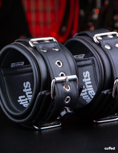 CUFFED Thigh Leathstraints, Black from Cuffed.