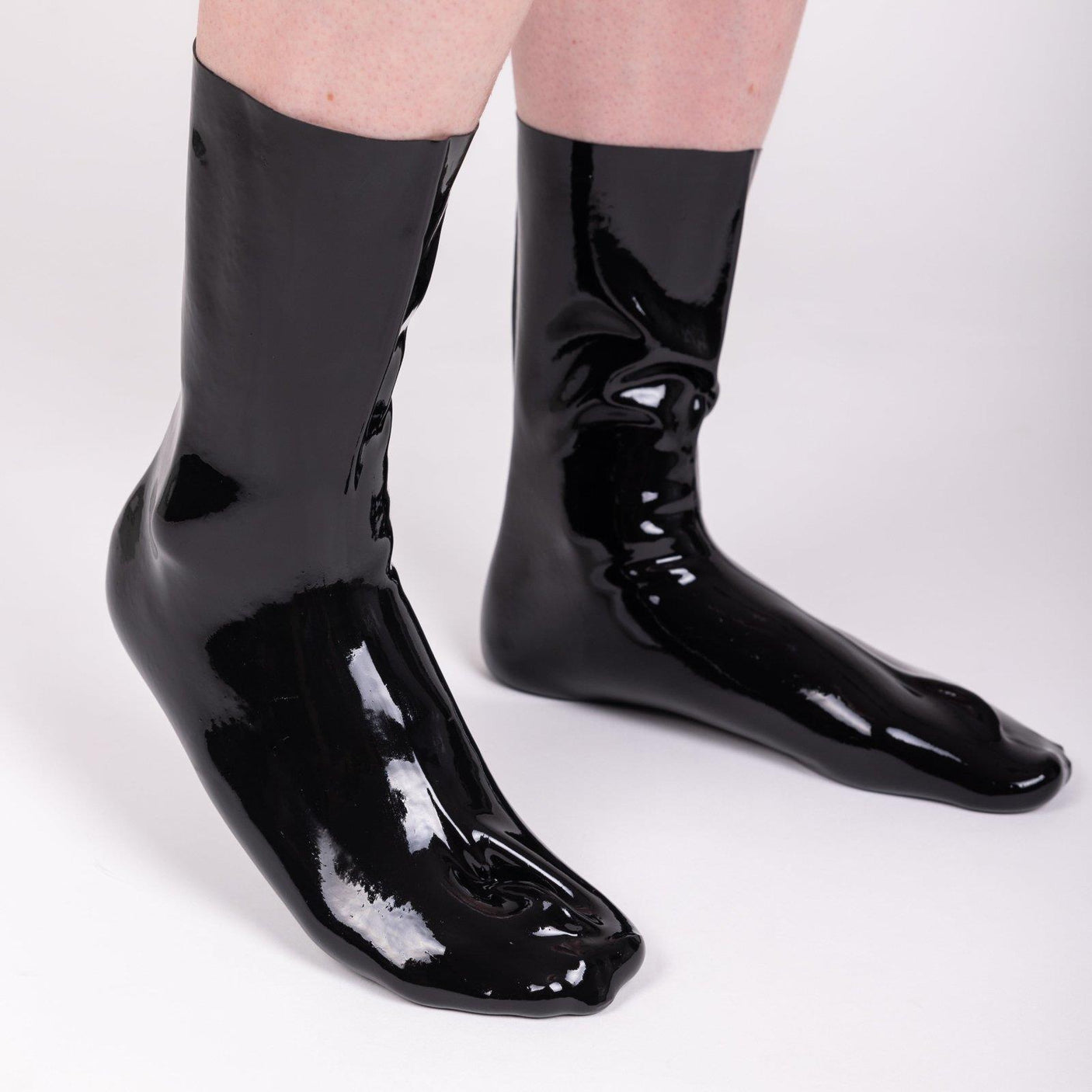Premium Heavy Rubber Socks, Black, 0.6mm