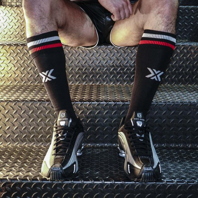 Football Socks, TOP, Black/Red/White from BOXER Barcelona.