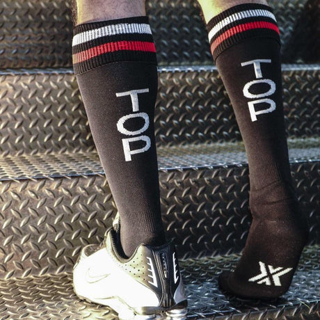 Football Socks, TOP, Black/Red/White from BOXER Barcelona.