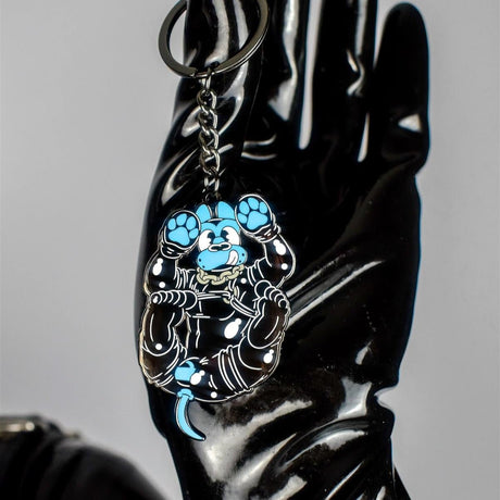 Good Boy Keychain Blue from James Newland Illustration.