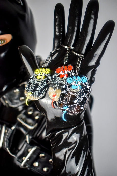 Good Boy Keychain Blue from James Newland Illustration.