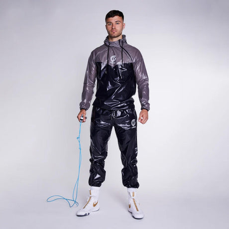 GymPro Sweat Suit, Black/Grey from GymPro.