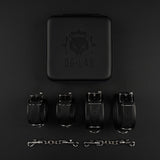 Hunter Wrist & Ankle Restraint Set, Black from Dungeon Lab.