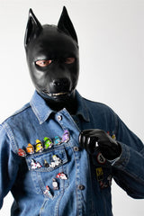 Hypnosis Dog Enamel Pin Blue from James Newland Illustration.