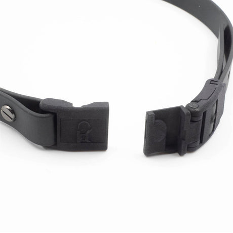 Kink-lock Magnetic Snap Gag Strap, Black from Silencilicone.