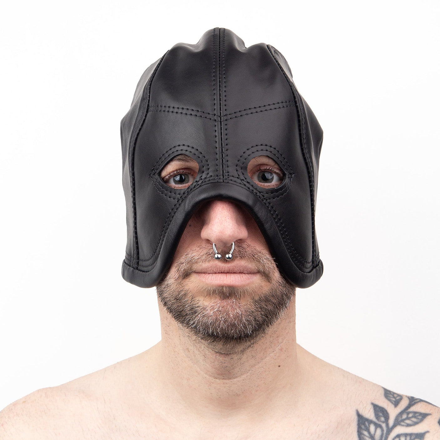 Leather Executioner Hood, Black from Fetters.