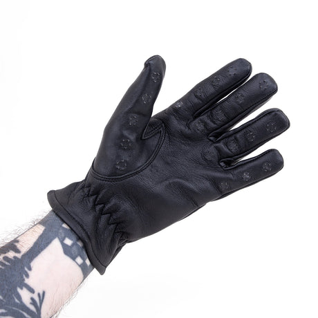 Leather Pin Prick "Vampire" Gloves from Fetters.