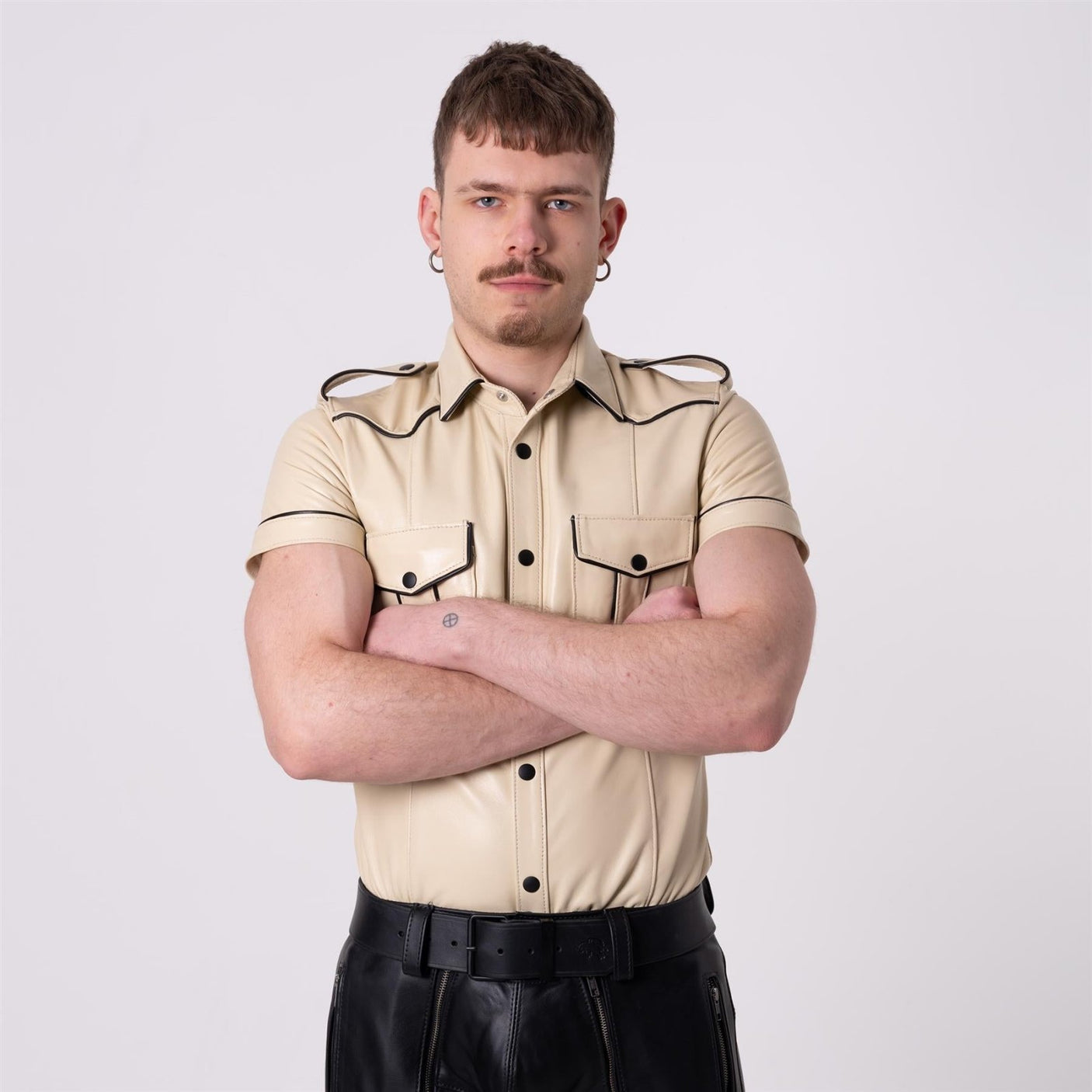 Leather SF - U Shirt, Dust // Made to order from REGULATION.