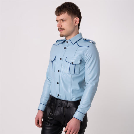 Leather SF - U Shirt, Harbour // Made to order from REGULATION.