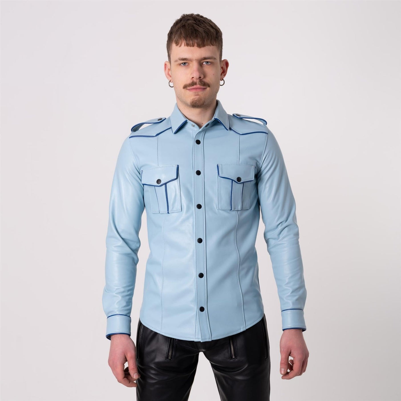 Leather SF - U Shirt, Harbour // Made to order from REGULATION.