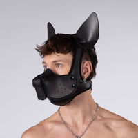 Mistr Bear Neo K9 Pup Hood with Ears, Shiny Black from Mistr Bear.