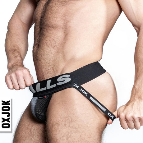 Oxballs Airmesh Jock, Tar Black from Oxballs.