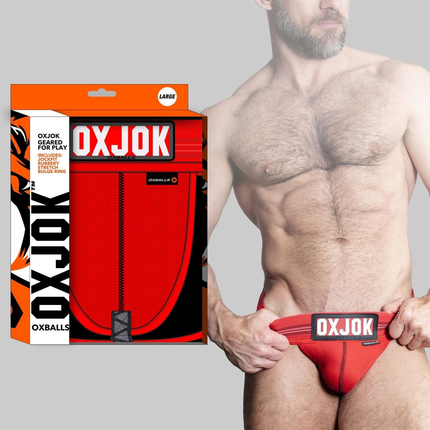 Oxballs Sling Jock, Red Hot from Oxballs.