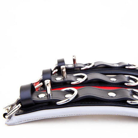 Padded Leather Wrist Cuffs 5cm from REGULATION.