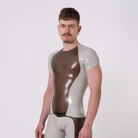 PEAK Rubber T-Shirt, Semi Trans Smokey Black / Light Grey from REGULATION.