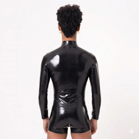 Raglan Zip Long Sleeve Rubber T-Shirt, Black (M2O) from REGULATION.