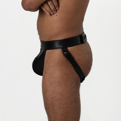 Ramrod Leather Zipper Jock // Made to Order from Rufstok.