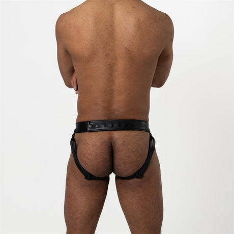 Ramrod Leather Zipper Jock // Made to Order from Rufstok.