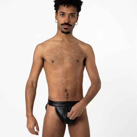 Ramrod Leather Zipper Jock // Made to Order from Rufstok.