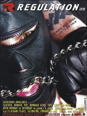 REGULATION advert, Rubber Ball 2000 tickets on sale